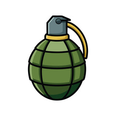 Grenade Vector Art – Explosive Device Design for Military Concepts