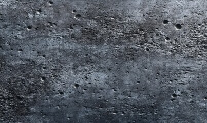 Dark Gray Concrete Texture with Pockmarks and Uneven Surface