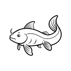 outline of a corydoras catfish fish