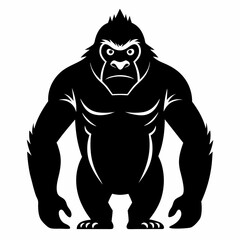 Gorilla Silhouette Vector Art