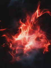 Blazing Abstract Polaroid Collection &ndash; Futuristic Flame Energy and Plasma Art Series