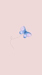 abstract background with butterflies