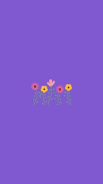 abstract colorful background with flower