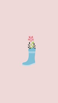 christmas sock with snowflakes