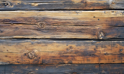 Naklejka premium Background of old, weathered wooden planks.