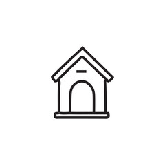 Attractive Hand Drawn Doodle Dog House Elements Vector Illustration