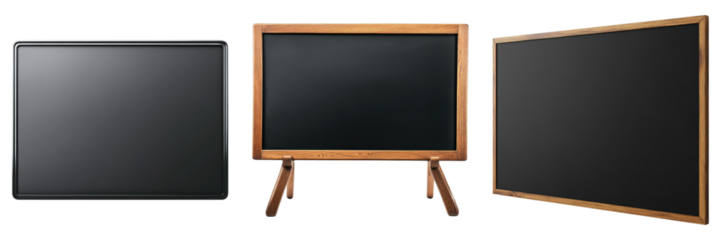 Magnetized display board Isolated on transparent background. PNG , Set of