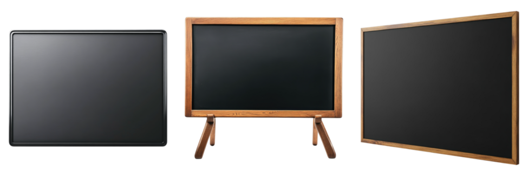 Magnetized display board Isolated on transparent background. PNG , Set of