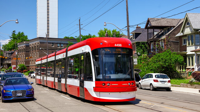 The Toronto Transit Commission is the primary public transport agency is a network of ten streetcar routes in Toronto, Ontario, Canada