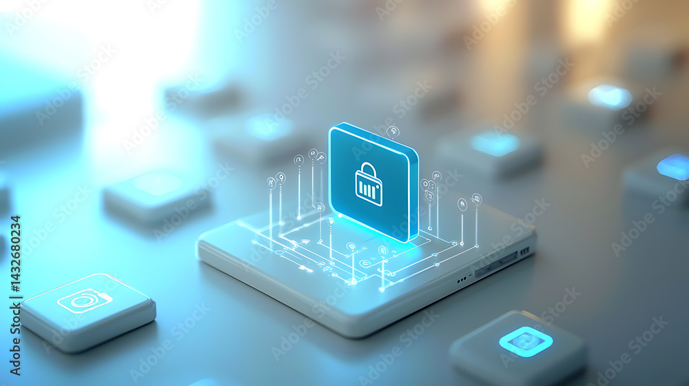 Poster securing digital transactions blockchain technology impact on e-commerce virtual environment digital
