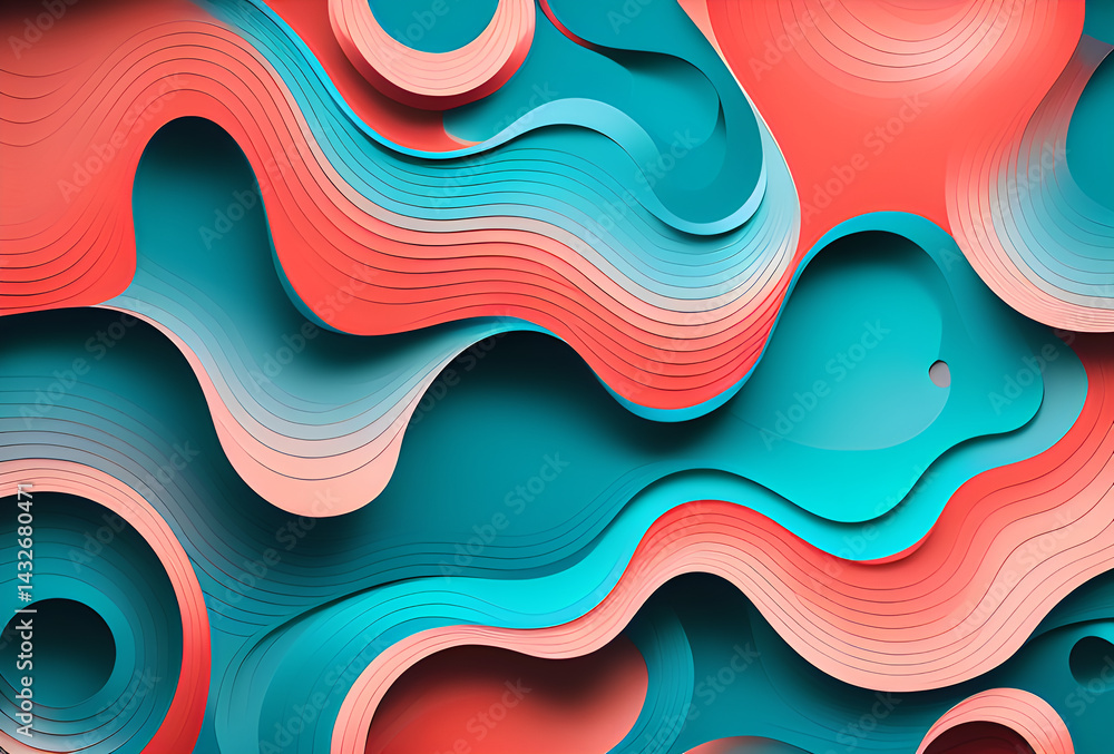 Poster new rainbow bright gradient background with mixed colors with tile transition, threads top, in good 