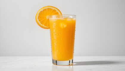 A Glass of fresh orange juice