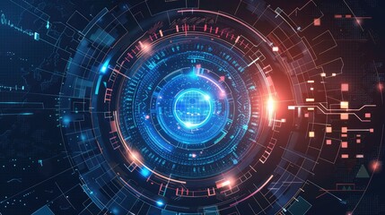 Abstract technology background,3D rendering of futuristic abstract technology background,abstract background of binary code and technology