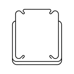 Vector Line Art of ESD Mat