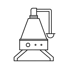 Fume Extractor Outline Drawing