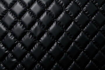 Intricate diamond-quilted black silk backdrop , stage, textile