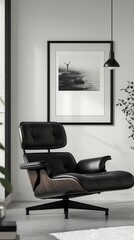 A modern stylish living room.