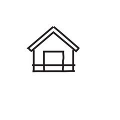 Attractive Hand Drawn Doodle Dog House Elements Vector Illustration