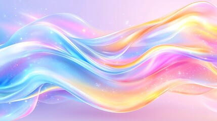 Abstract Pastel Fluid Wave Background