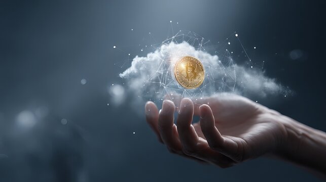 Futuristic decentralized blockchain network visualizing secure token transactions, AI-powered fintech cloud security, and smart contract supply chain protection for digital finance innovation - Powered by Adobe