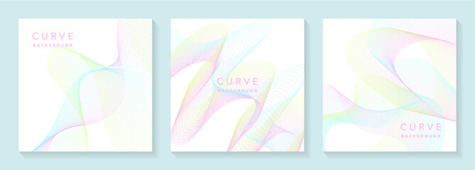 グラデーションの曲線のイラスト_9