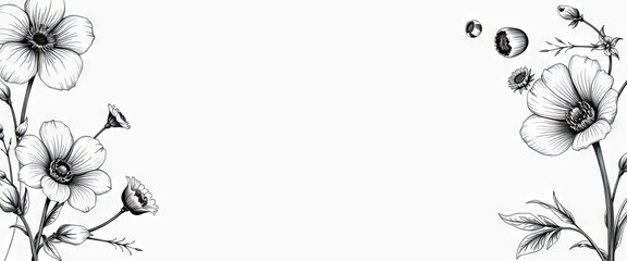 Obraz premium Elegant floral illustration