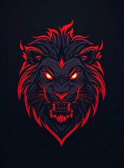 Fierce Majestic Lion Head Pixel Art