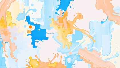 Naklejka premium Abstract watercolor splash art