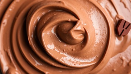 Swirling Chocolate Spread Texture