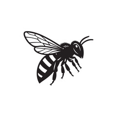 bees seen from the side