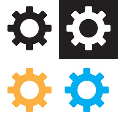 Setup and settings system icon. Vector illustration. EPS 10/ AI