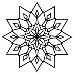 Winter-themed crystal mandala