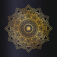 Classic Gold Mandala Vector Illustrations | For Fashion & Decor