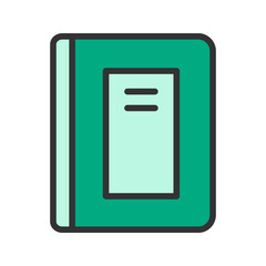 Book icon vector image. Suitable for mobile apps, web apps and print media.