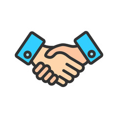 Contract icon vector image. Suitable for mobile apps, web apps and print media.