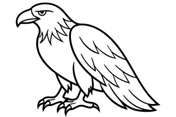 Minimalist Eagle Vector