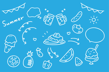 可愛い夏素材セット