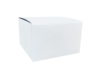 white box on white background isolated