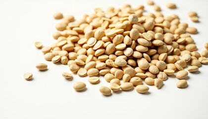 Fototapeta premium Roasted_Soybeans_Pile_Healthy_Snack_Food_Photography