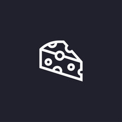 Cheese icon flat vector design