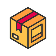 Delivery Box icon vector image. Suitable for mobile apps, web apps and print media.