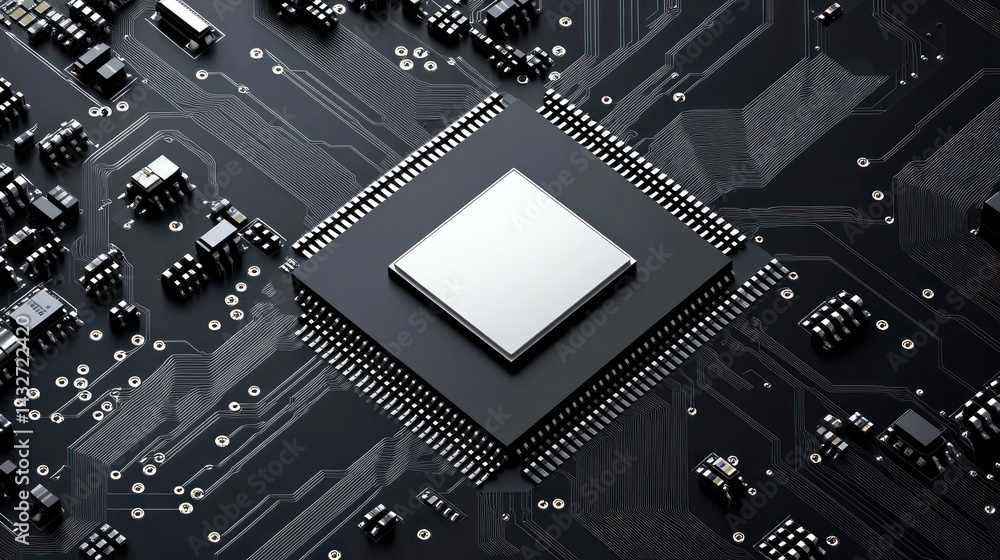 Poster computer chip in a board technology for computing, and systems innovation