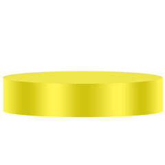 golden  Clean 3D Podium Illustration for Product Display