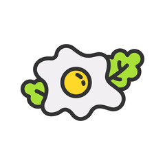 Egg icon vector image. Suitable for mobile apps, web apps and print media.