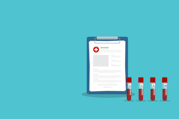 Blood medical test tubes icon. Blood donation concept