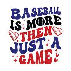 Baseball is more then just a Game, Baseball typography design