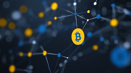 3D isometric visualization of a glowing blockchain network with interconnected digital blocks and neon data streams illustrating secure decentralized finance and cryptocurrency technology