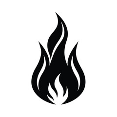 Flame Icon Vector Illustration