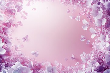 Delicate floral frame