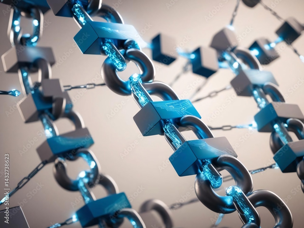 Poster blockchain network with secure data transfer and cryptographic connection